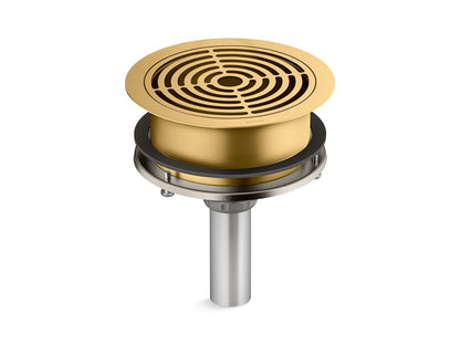 KOHLER K-30928-2MB Aquifer Grated drain - Vibrant Brushed Moderne Brass