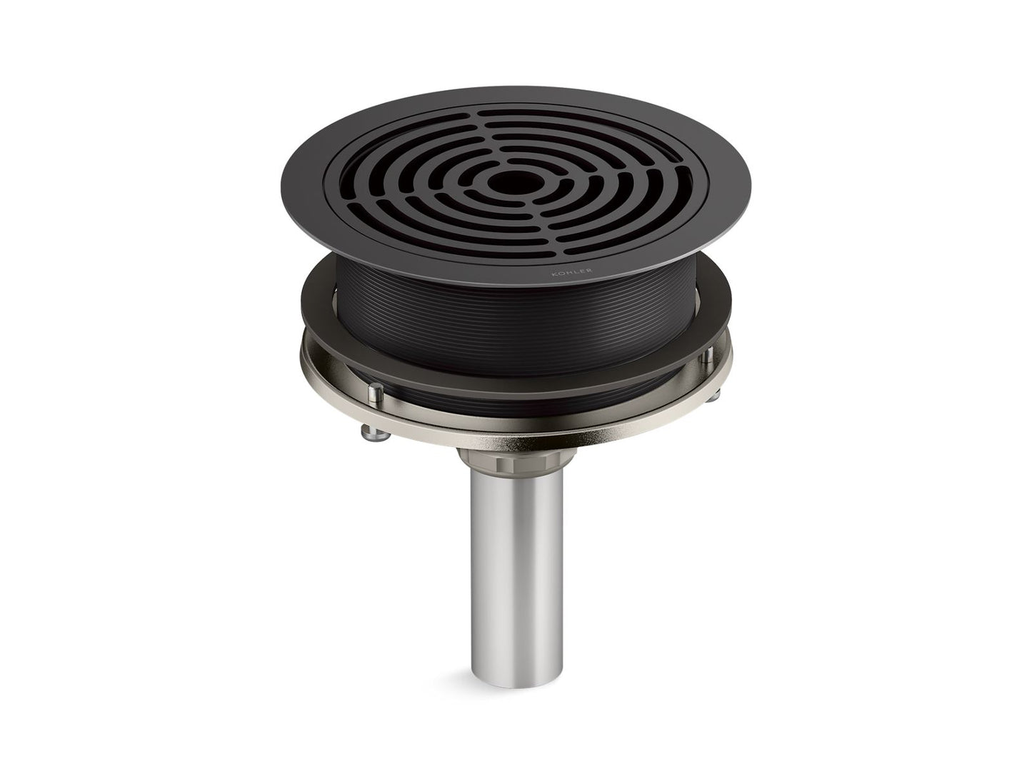 KOHLER Aquifer Grated drain in Matte Black - K-30928-BL