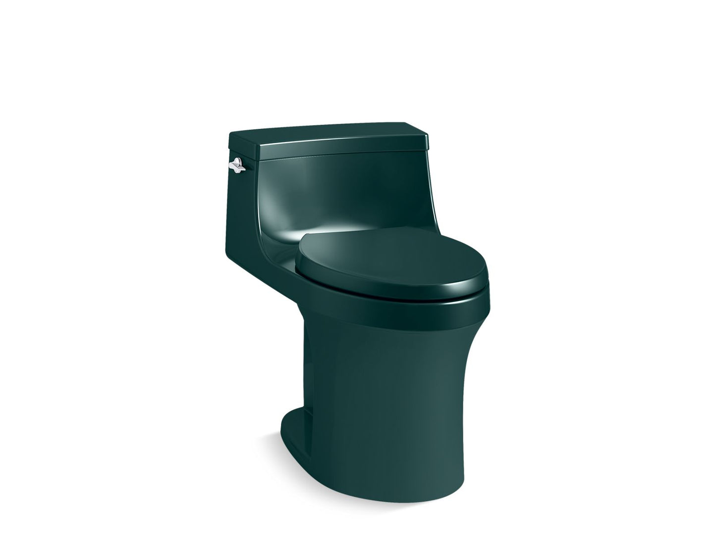 Kohler K-5172-17 San Souci One-Piece Compact Elongated Toilet With Concealed Trapway, 1.28 Gpf In Teal