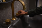 KOHLER K-77974-8-SN Components Oyl Bathroom Sink Faucet Handles - Vibrant Polished Nickel