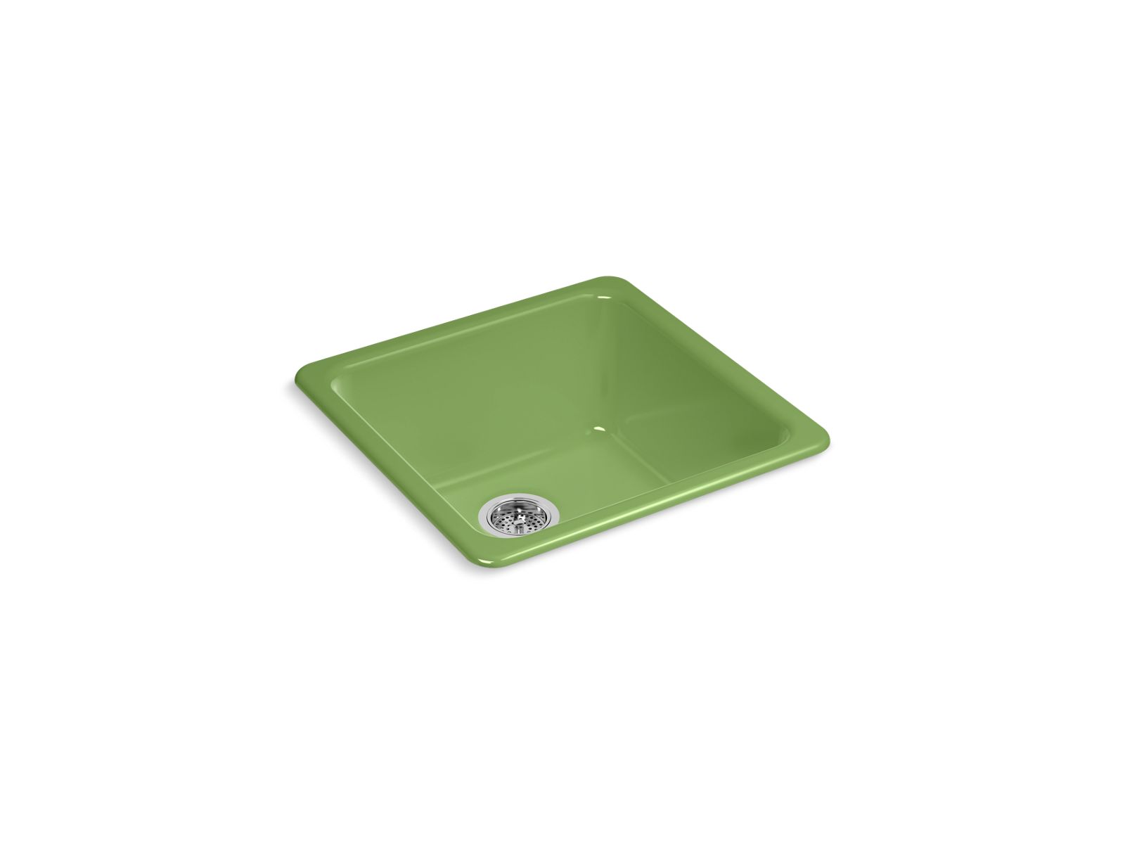 KOHLER K-6587-34 Iron/Tones 21" Top-/Undermount Single-Bowl Bar Sink - Fresh Green