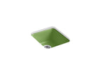 KOHLER K-6584-34 Iron/Tones 17" Top-/Undermount Single-Bowl Bar Sink - Fresh Green