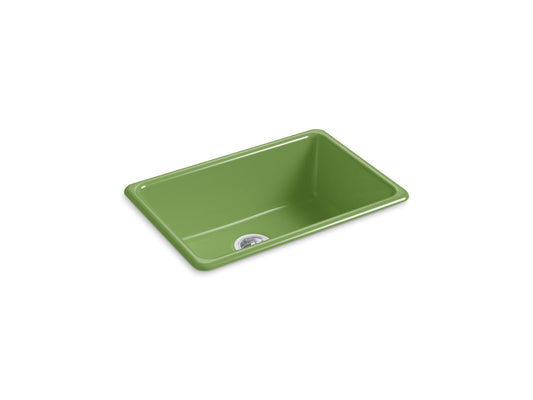 Kohler K-5708-34 Iron/Tones 27 In. Top-/Undermount Single-Bowl Kitchen Sink In Fresh Green