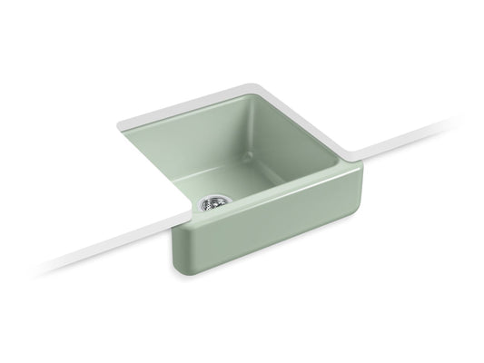 Kohler K-5664-42 Whitehaven 23-1/2 In. Undermount Single-Bowl Farmhouse Kitchen Sink In Aspen Green