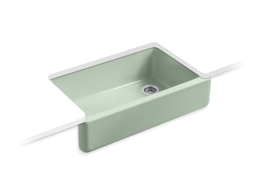 Kohler K-6489-42 Whitehaven 35-3/4 In. Undermount Single-Bowl Farmhouse Kitchen Sink In Aspen Green