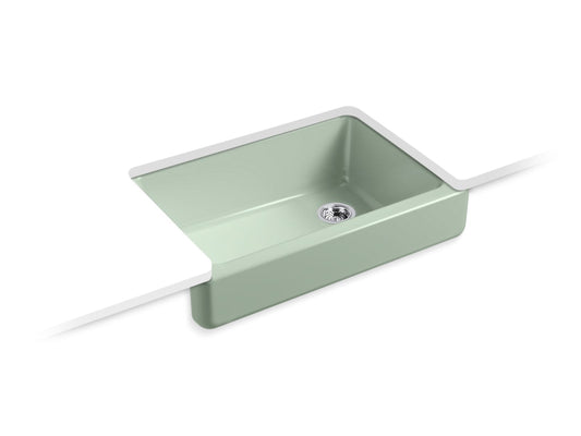 Kohler K-5826-42 Whitehaven 32-1/2 In. Undermount Single-Bowl Farmhouse Kitchen Sink In Aspen Green