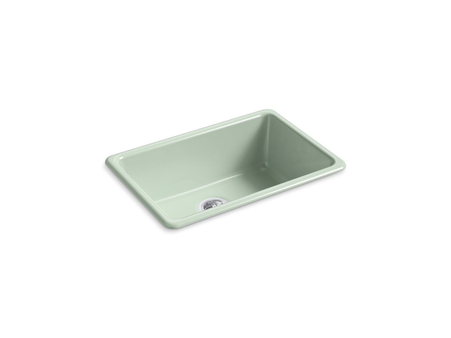 Kohler K-5708-42 Iron/Tones 27 In. Top-/Undermount Single-Bowl Kitchen Sink In Aspen Green