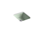 KOHLER K-6584-42 Iron/Tones 17" Top-/Undermount Single-Bowl Bar Sink - Aspen Green