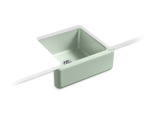 Kohler K-5665-42 Whitehaven 23-1/2 In. Undermount Single-Bowl Farmhouse Kitchen Sink In Aspen Green