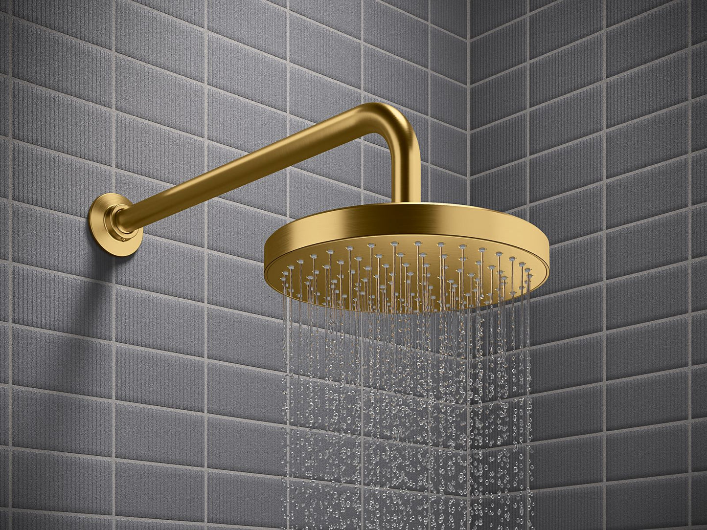 KOHLER K-26914-G-2MB Awaken Showering Kit, 1.75 Gpm In Vibrant Brushed Moderne Brass