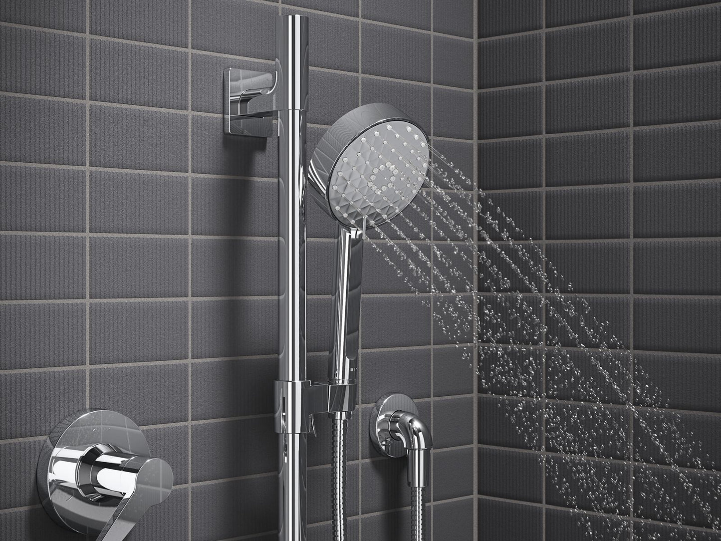 KOHLER K-26914-G-CP Awaken Showering Kit, 1.75 Gpm In Polished Chrome