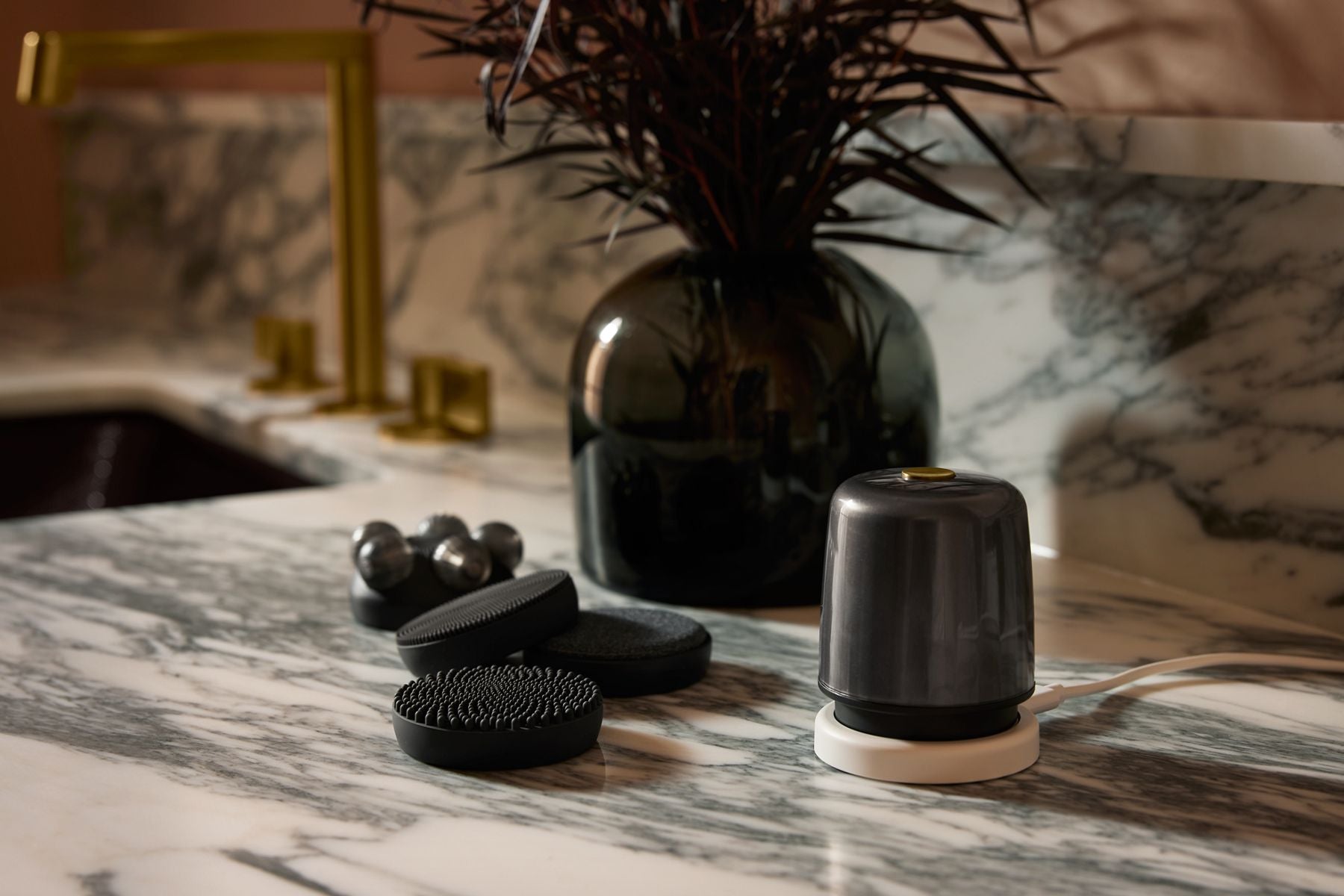 KOHLER K-28683-7 Spaviva All-In-One Cleansing Device - Black Black