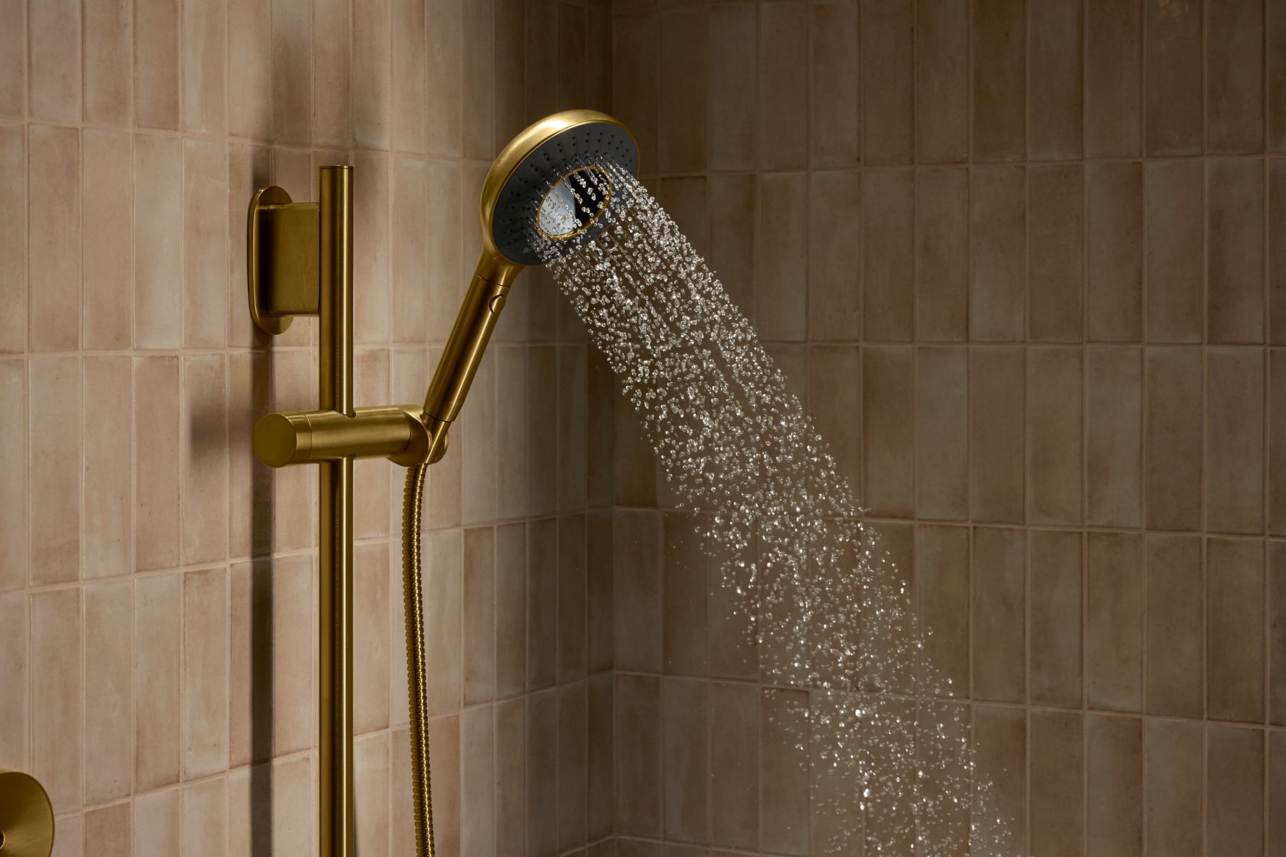 KOHLER K-28681-Y-2MB Spaviva Two-Function Handshower, 2.5 Gpm - Vibrant Brushed Moderne Brass