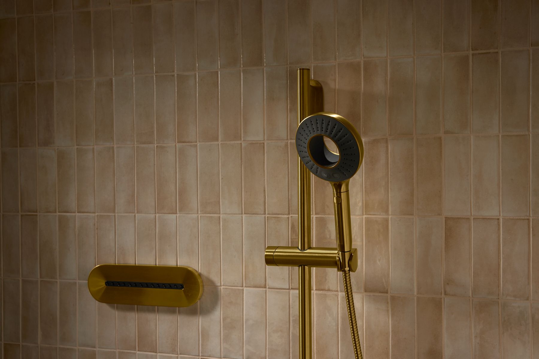 KOHLER K-28681-Y-2MB Spaviva Two-Function Handshower, 2.5 Gpm - Vibrant Brushed Moderne Brass