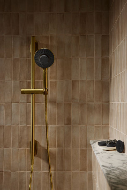 KOHLER K-28682-G-2MB SpaViva Two-function handshower with all-in-one cleansing device, 1.75 gpm - Vibrant Brushed Moderne Brass