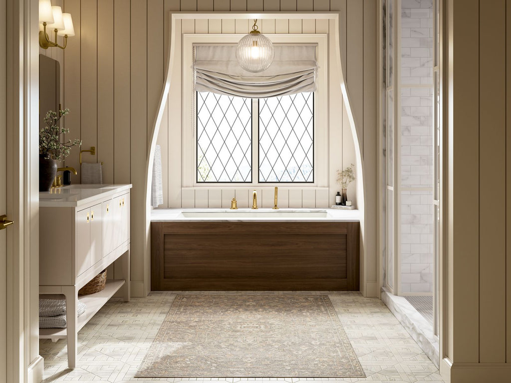 KOHLER K-35913-4-2MB Castia By Studio Mcgee Deck-Mount Bath Faucet With Handshower - Vibrant Brushed Moderne Brass