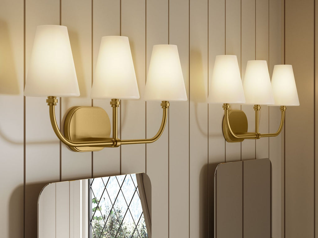 KOHLER K-32257-SC03-CPL Kernen By Studio Mcgee Three-Light Sconce - Polished Chrome