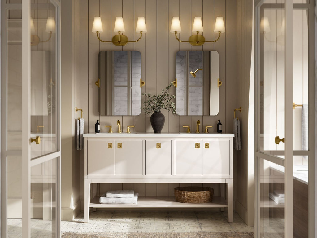 KOHLER K-32257-SC03-CPL Kernen By Studio Mcgee Three-Light Sconce - Polished Chrome