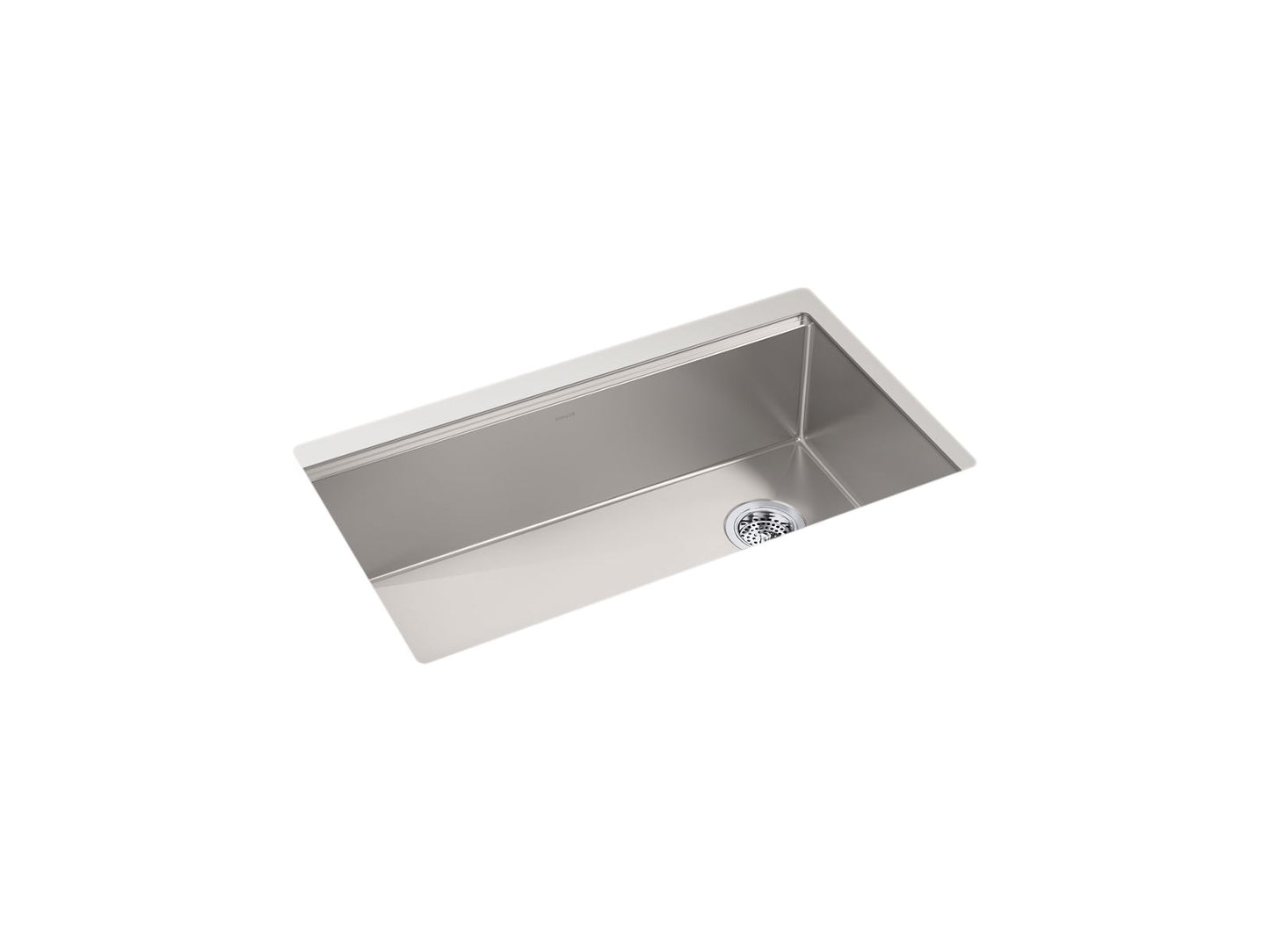 KOHLER K-33662-PC-NA Strive 32 in. Undermount Single-Bowl Workstation Kitchen Sink