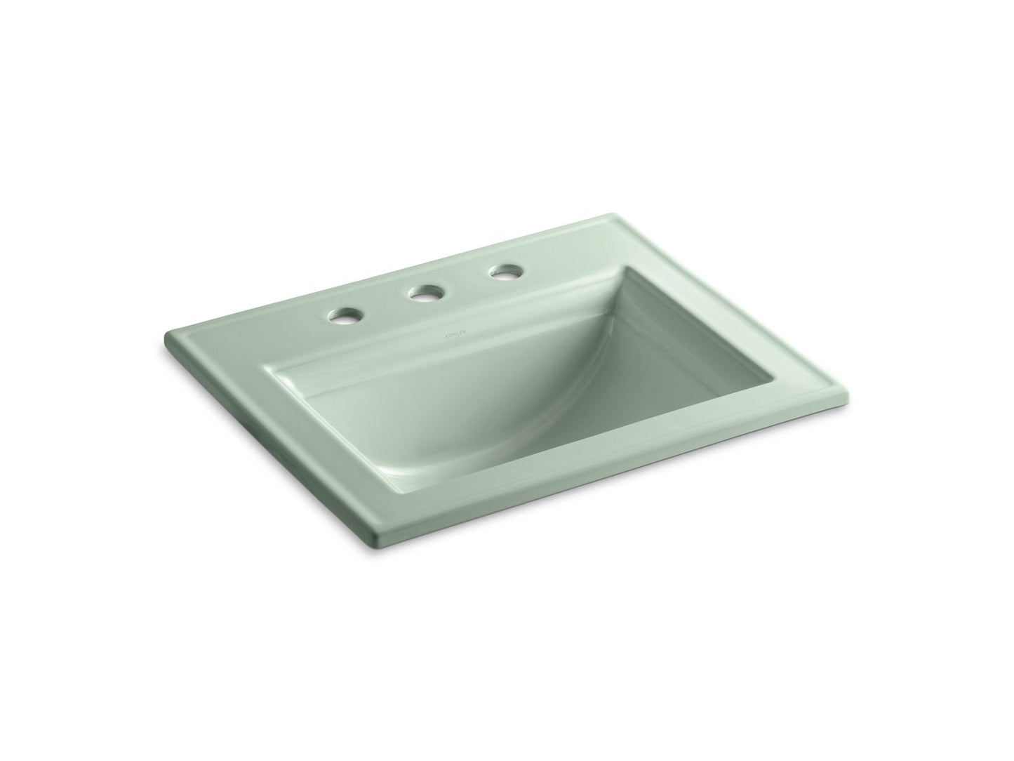 Kohler K-2337-8-42 Memoirs Stately 22-3/4 In. Rectangular Drop-In Bathroom Sink In Aspen Green