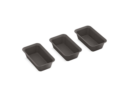 KOHLER K-35484-1DK Three-piece workstation prep bowl set - Stone Grey