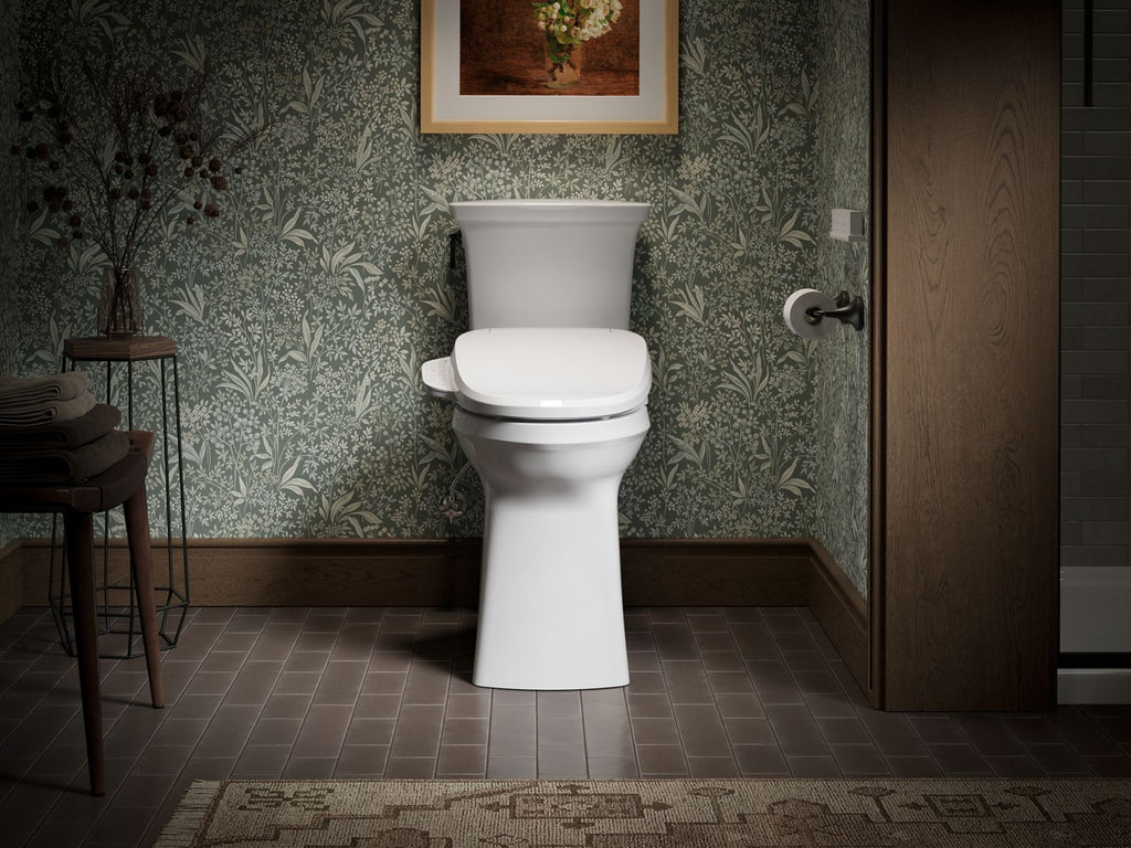 KOHLER K-28229-0 Purewash E725 Elongated Bidet Toilet Seat With Remote Control - White