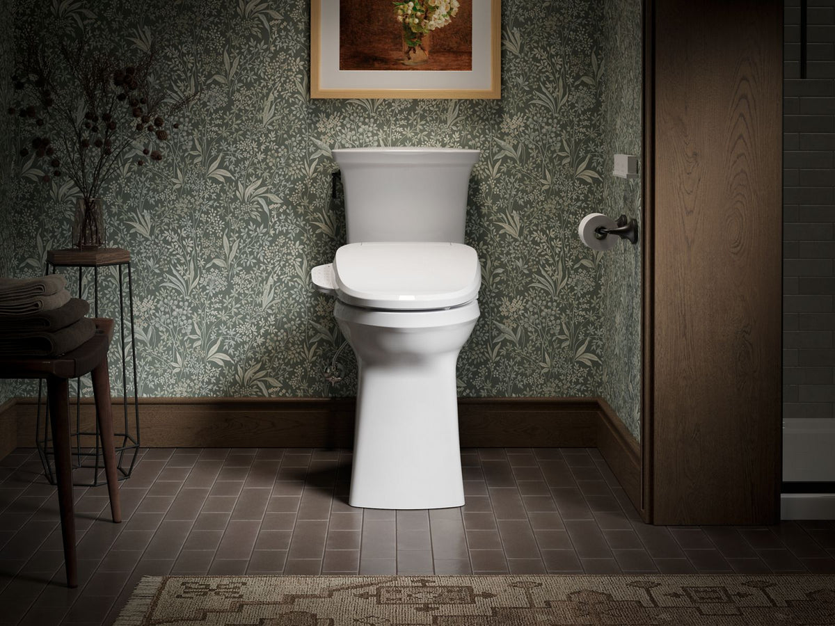 KOHLER K-28229-0 Purewash E725 Elongated Bidet Toilet Seat With Remote Control - White
