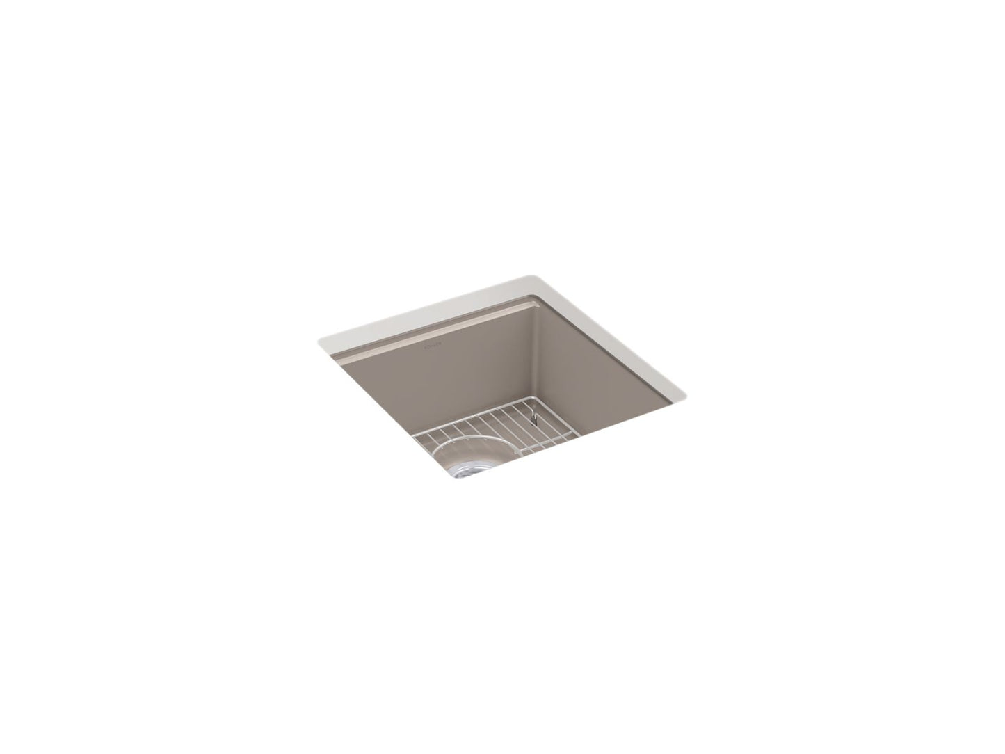 KOHLER K-33711-CM3 Billings 17-1/2" undermount bar sink - Matte Taupe