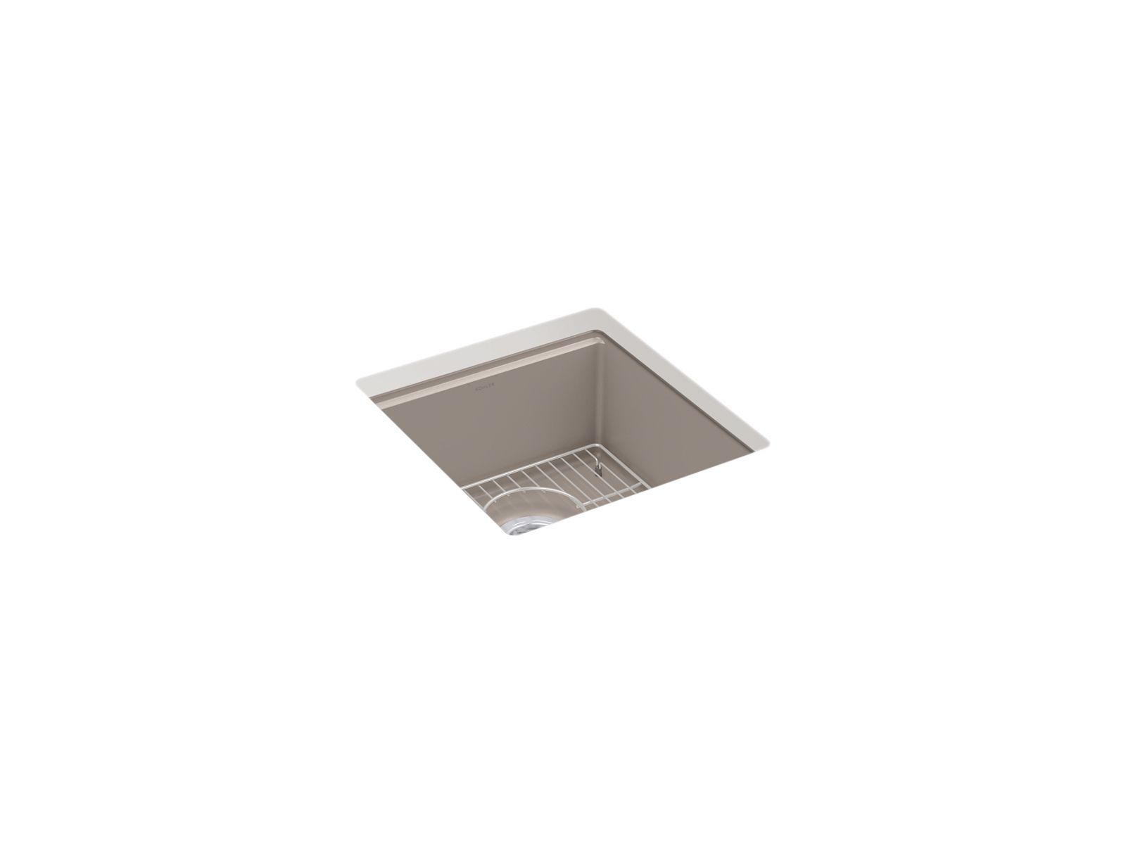 KOHLER K-33711-CM3 Billings 17-1/2" Undermount Bar Sink - Matte Taupe