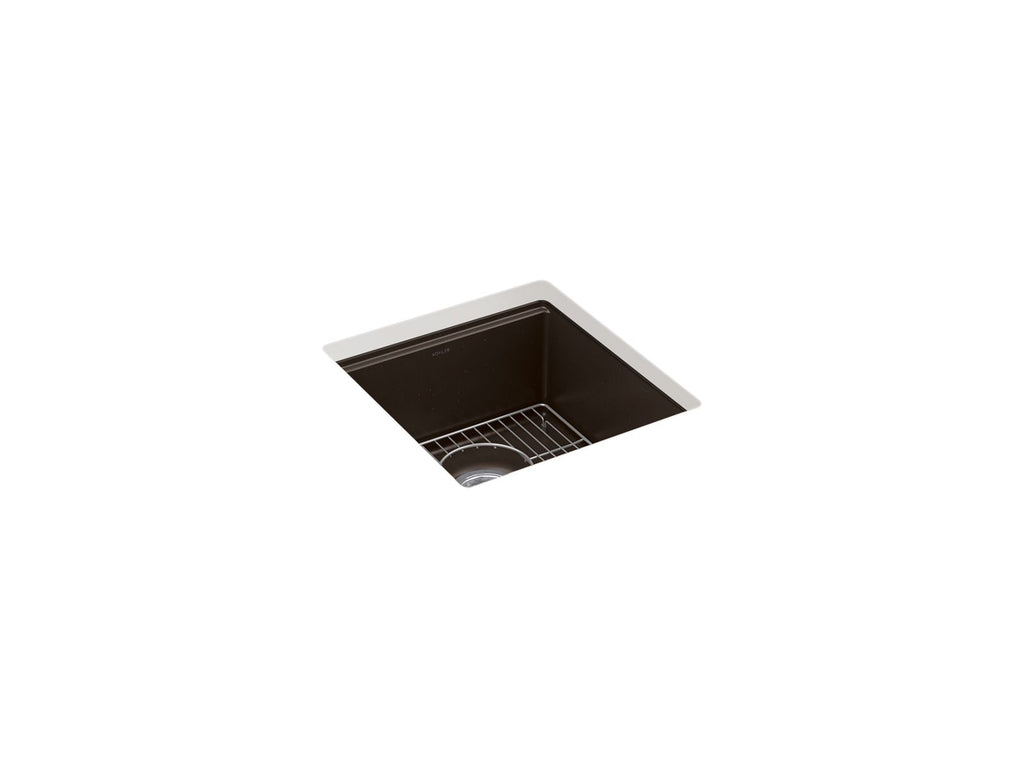 KOHLER K-33711-CM2 Billings 17-1/2" Undermount Bar Sink - Matte Brown