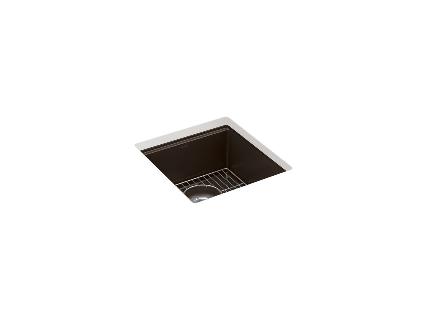 KOHLER K-33711-CM2 Billings 17-1/2" undermount bar sink - Matte Brown
