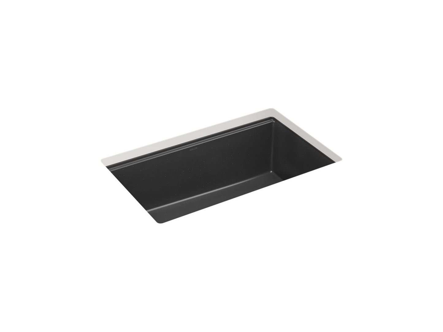 KOHLER K-33712-PC-CM7 Billings 29 in. Undermount Single-Bowl Workstation Kitchen Sink In Matte Graphite