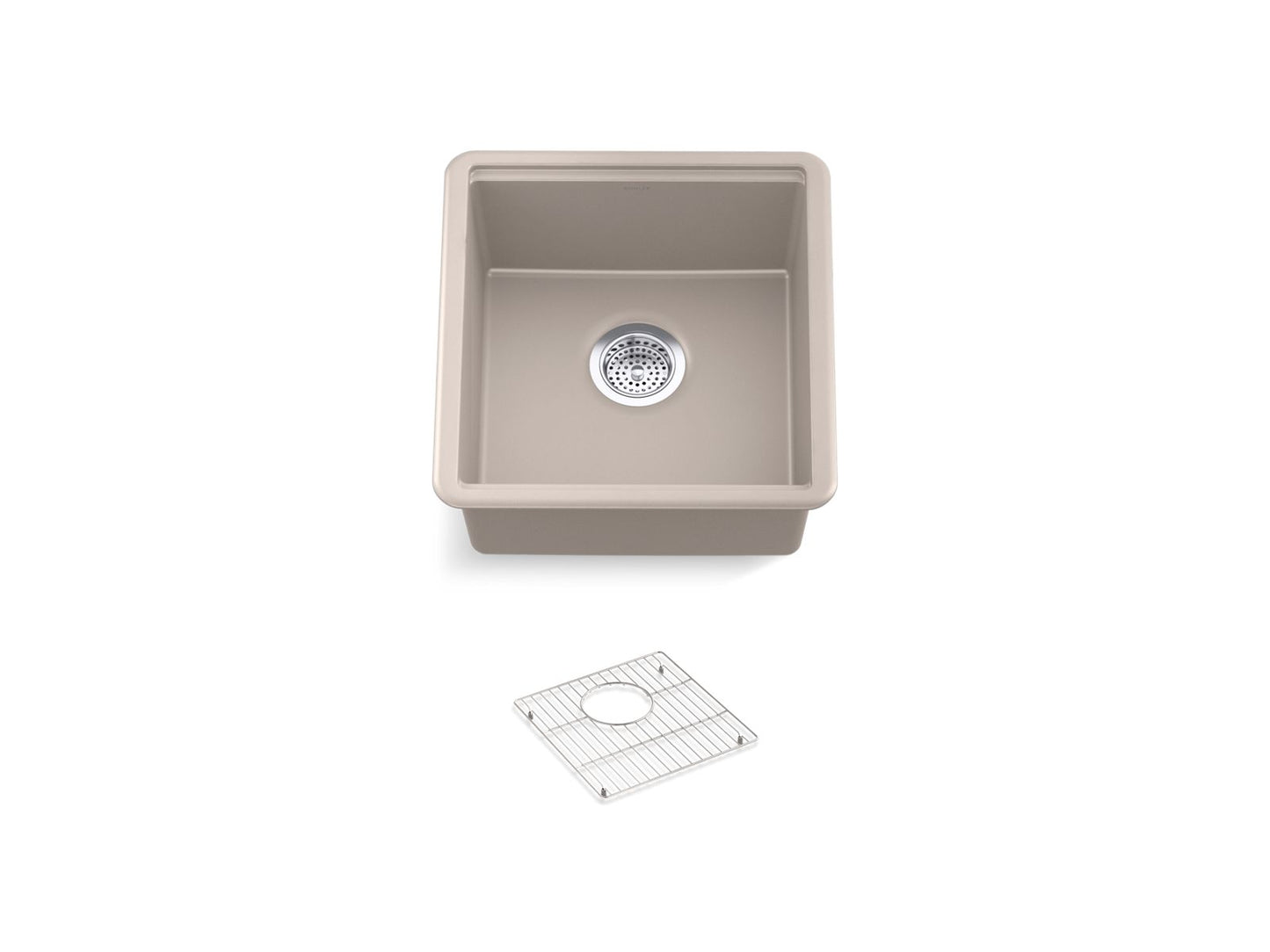 KOHLER K-33711-CM6 Billings 17-1/2" undermount bar sink - Matte White