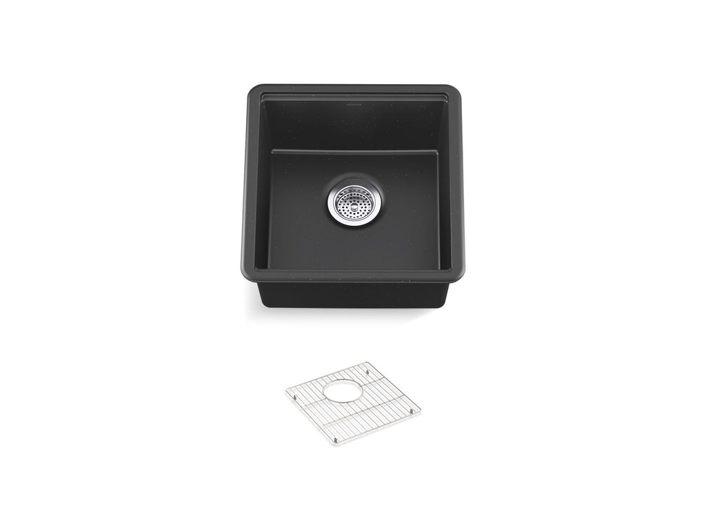 KOHLER K-33711-CM3 Billings 17-1/2" Undermount Bar Sink - Matte Taupe