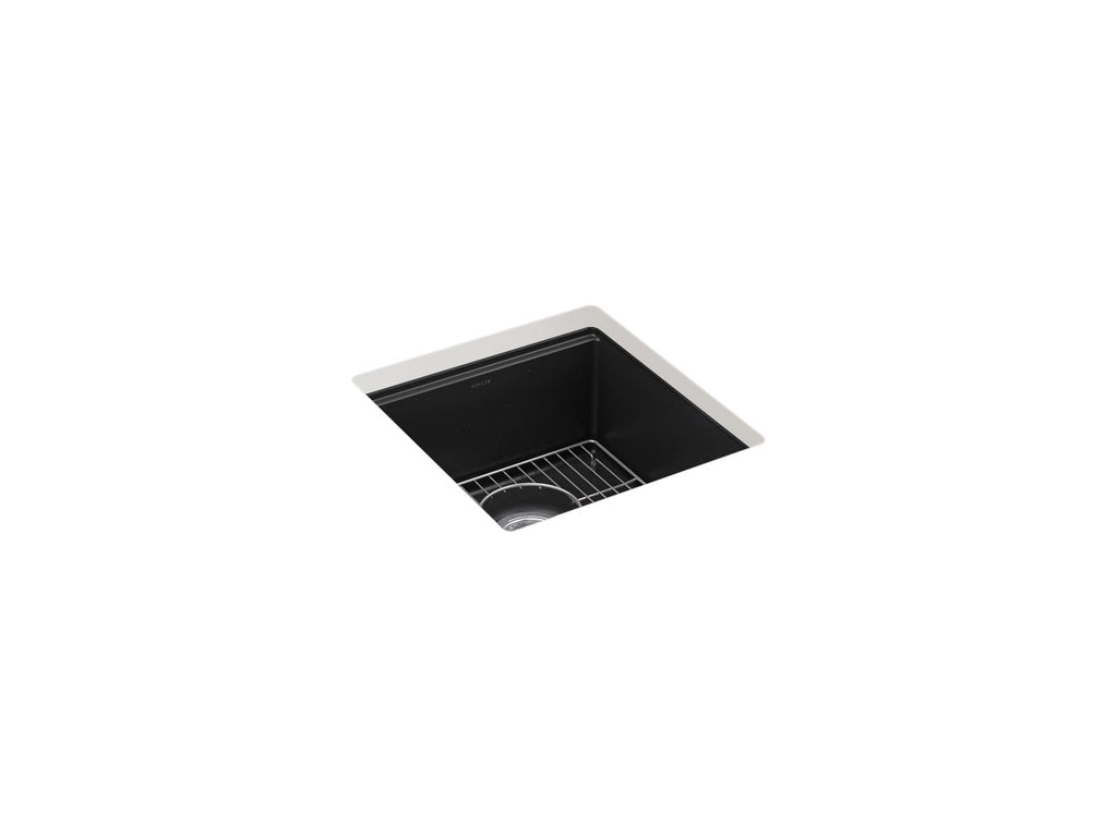 KOHLER K-33711-CM1 Billings 17-1/2" Undermount Bar Sink - Matte Black