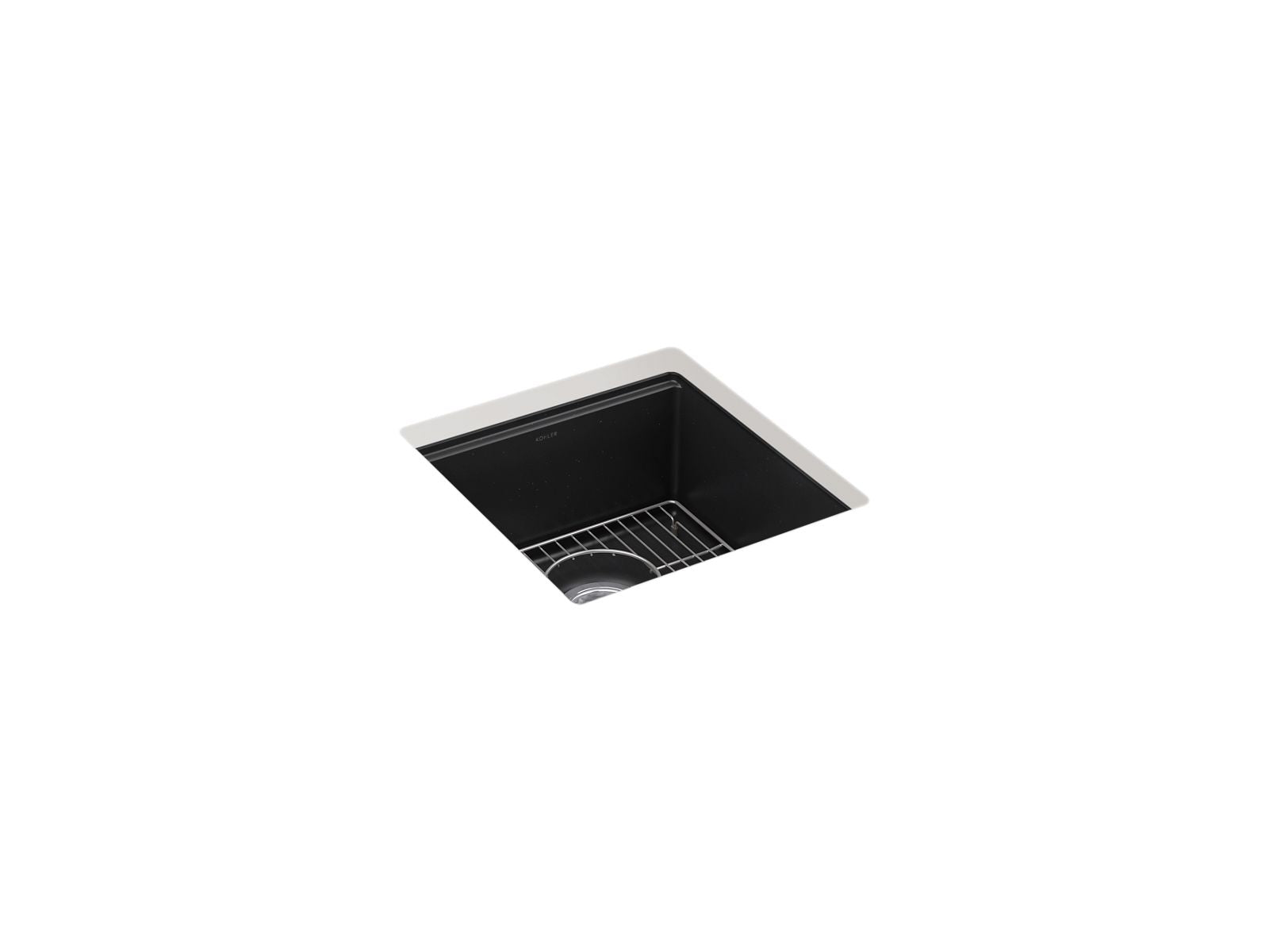 KOHLER K-33711-CM1 Billings 17-1/2" Undermount Bar Sink - Matte Black