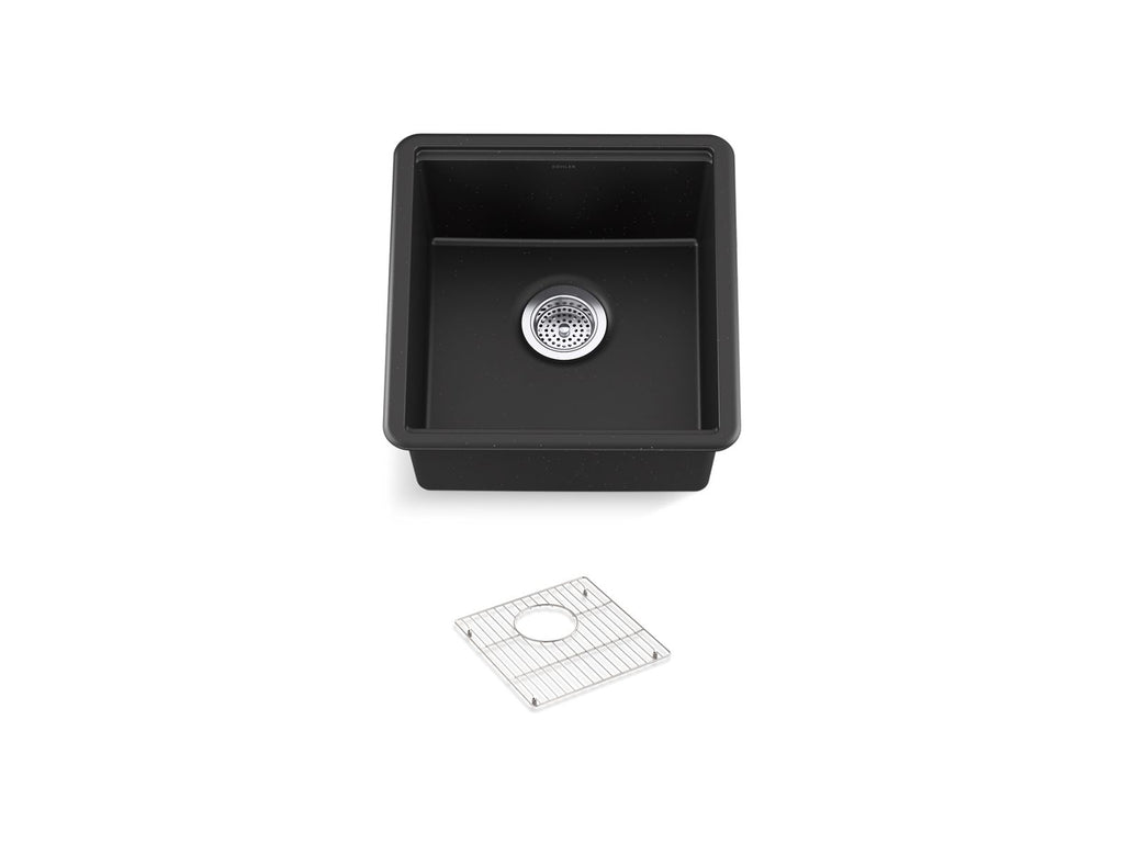 KOHLER K-33711-CM3 Billings 17-1/2" Undermount Bar Sink - Matte Taupe