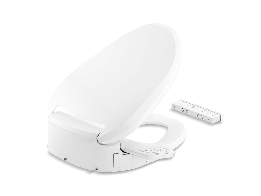 KOHLER K-28229-0 Purewash E725 Elongated Bidet Toilet Seat With Remote Control - White
