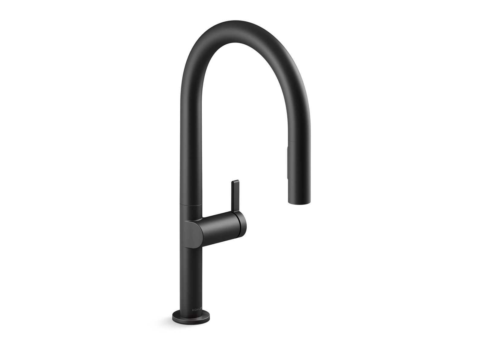 KOHLER K-28270-BL Components Touchless Pull-Down Kitchen Sink Faucet With Two-Function Sprayhead - Matte Black