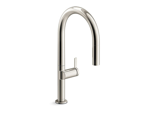 KOHLER K-28270-SN Components Touchless Pull-Down Kitchen Sink Faucet With Two-Function Sprayhead - Vibrant Polished Nickel