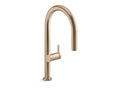 KOHLER K-28270-BV Components Touchless Pull-Down Kitchen Sink Faucet With Two-Function Sprayhead - Vibrant Brushed Bronze