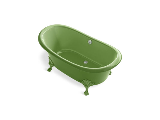 Kohler K-21000-PFG-34 Artifacts 66-1/8 In. X 32-1/2 In. Freestanding Bath In Fresh Green Fresh Green