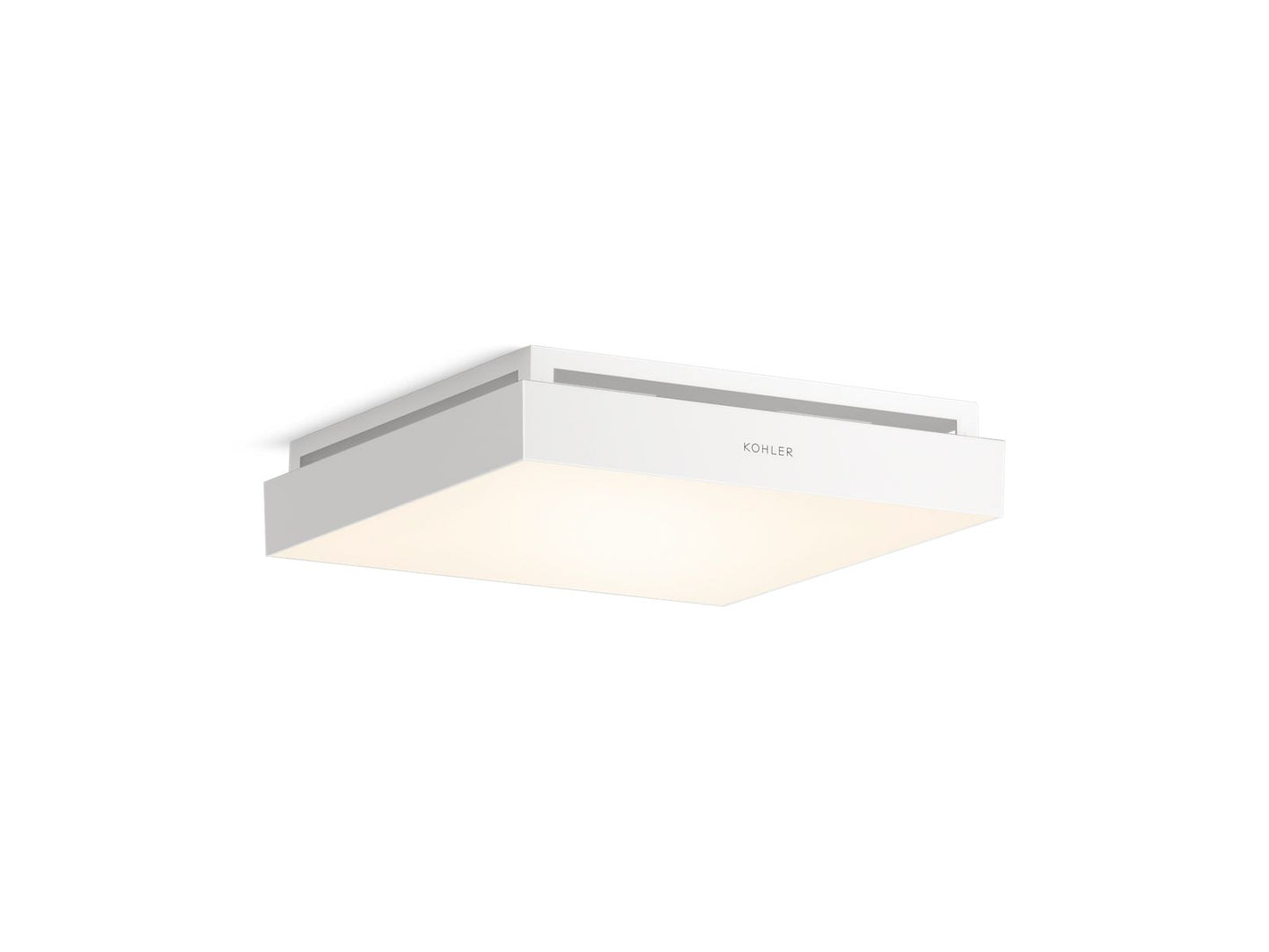 KOHLER K-34455-NA Atmo 13-7/8 In. X 13-7/8 In. Bathroom Exhaust Fan With Light