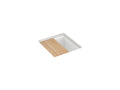 KOHLER K-33711-PC-CM6 Billings 17-1/2" Undermount Bar Sink With Accessories - Matte White