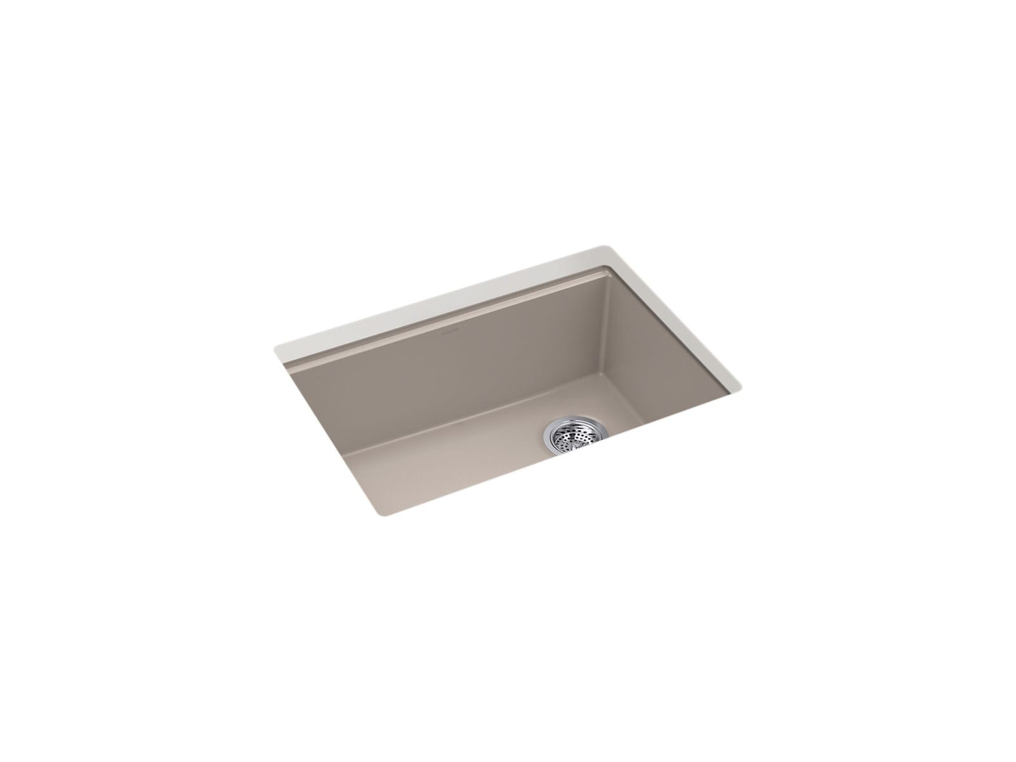 KOHLER K-33713-CM3 Billings 27 in. Undermount Single-Bowl Kitchen Sink In Matte Taupe