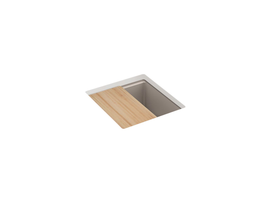 KOHLER K-33711-PC-CM3 Billings 17-1/2" Undermount Bar Sink With Accessories - Matte Taupe