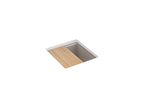 KOHLER K-33711-PC-CM3 Billings 17-1/2" Undermount Bar Sink With Accessories - Matte Taupe