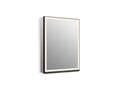KOHLER K-33690-R-NA Collage 24" X 32" Lighted Framed Medicine Cabinet, Right-Hinged