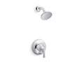 KOHLER K-T35943-4H-CP Buckley Rite-Temp Shower Trim Kit With Push-Button Diverter, 1.5 Gpm - Polished Chrome