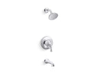 KOHLER K-T35944-4Y-CP Buckley Rite-Temp Bath And Shower Trim Kit With Push-Button Diverter, 2.5 Gpm - Polished Chrome